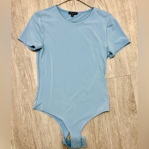 Light Blue Short Sleeved Body Suit